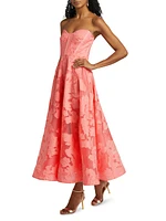 Desi Floral Lace Maxi-Dress