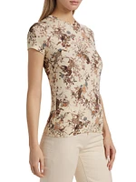 Ressi Jungle Print Fitted T-Shirt