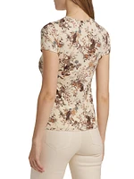 Ressi Jungle Print Fitted T-Shirt