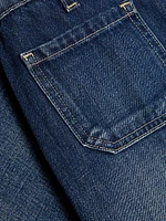 Nolan High-Rise Patch Pocket Wide-Leg Jeans