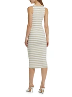 Ivanna Striped Midi-Dress