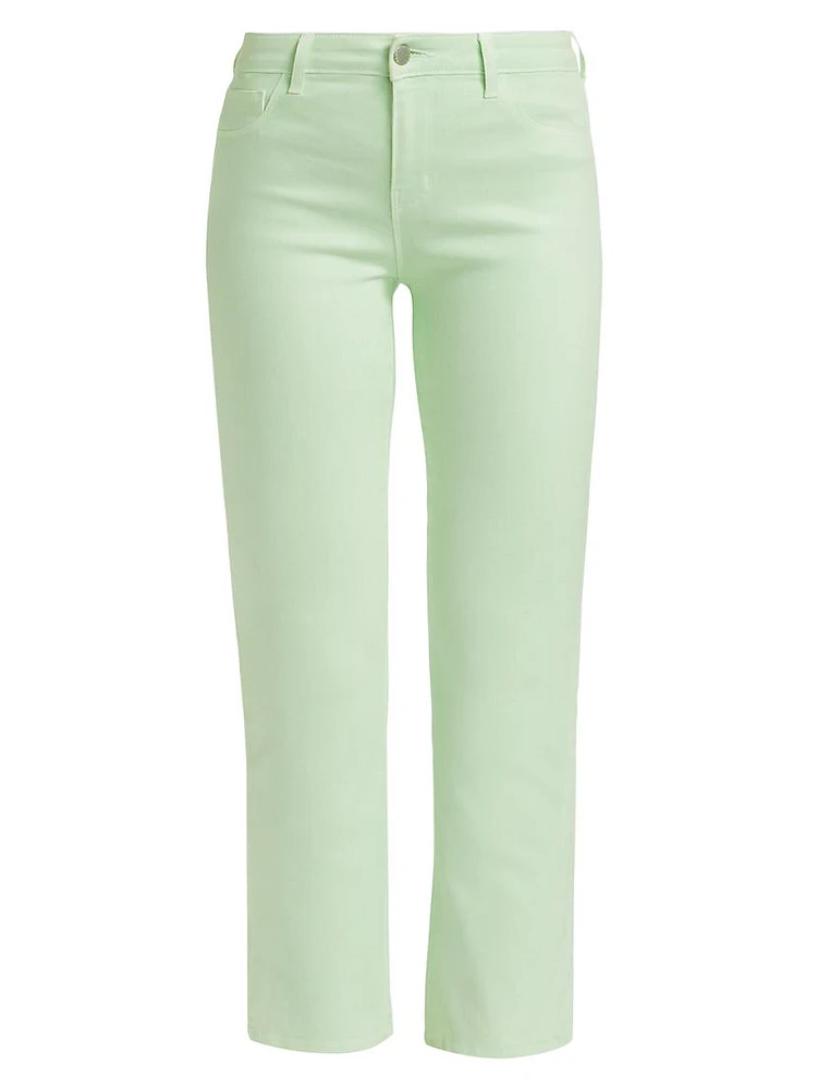 Tati Mid-Rise Stretch Flare Crop Jeans