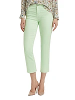 Tati Mid-Rise Stretch Flare Crop Jeans