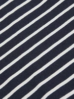 Macy Striped Cotton Crewneck Top