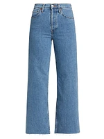 High-Rise Wide-Leg Crop Jeans