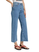 High-Rise Wide-Leg Crop Jeans