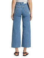 High-Rise Wide-Leg Crop Jeans