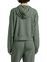 Waffle Scuba Zip-Front Sweatshirt
