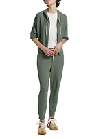 Waffle Scuba Zip-Front Sweatshirt
