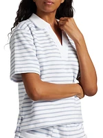 Striped Cotton Polo Shirt