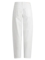 The Nikki Mid-Rise Barrel Jeans