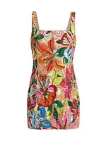 Augustine Sequin Floral Minidress