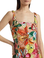 Augustine Sequin Floral Minidress