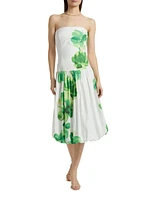 Tivoli Floral Cotton Bubble Midi-Dress