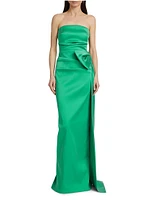 Strapless Bow Gown