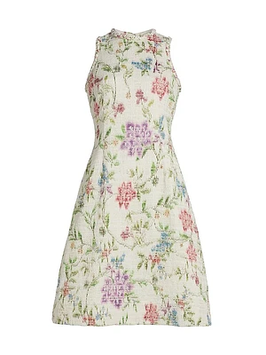 Floral Tweed Dress