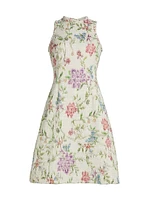 Floral Tweed Dress