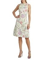 Floral Tweed Dress