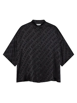Large Allover Logo Vareuse Shirt