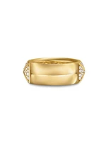 Pyramid Band Ring in 18K Yellow Gold
