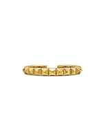 Pyramid Cuff Bracelet in 18K Yellow Gold, 8MM