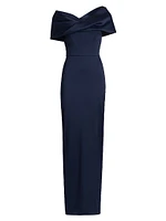 Viveca Off-The-Shoulder Gown