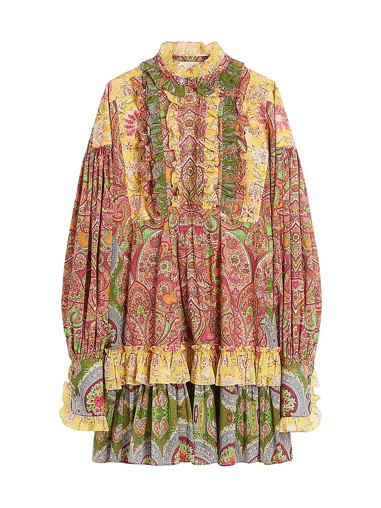 Short Dress Voyage Imaginaire Cashmere Muslin