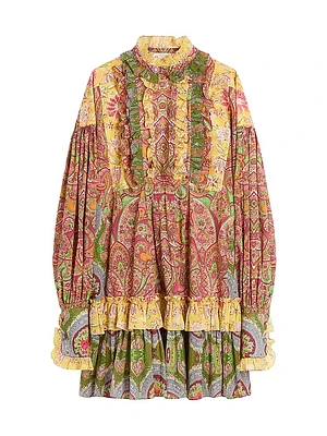 Short Dress Voyage Imaginaire Cashmere Muslin
