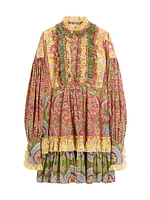 Short Dress Voyage Imaginaire Cashmere Muslin
