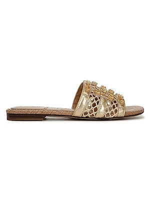 Blaire Metallic Slide Sandals