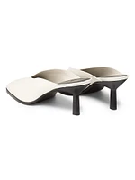 65MM Leather Teardrop-Heel Mules