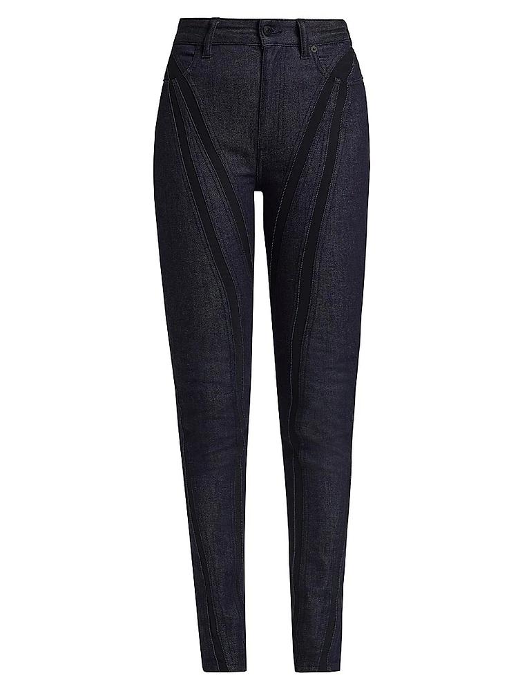 Stretch Raw Denim Jeans