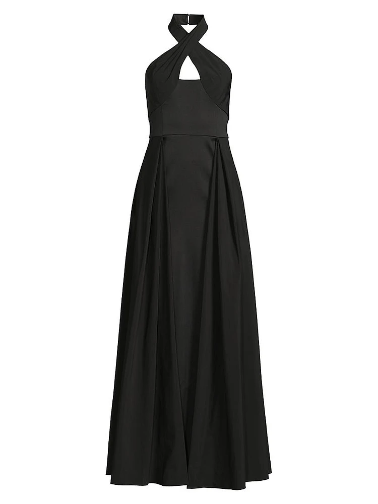 Mikado Halterneck Gown