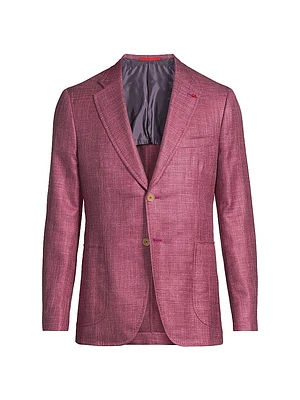 Melange Wool-Silk-Linen Sportcoat