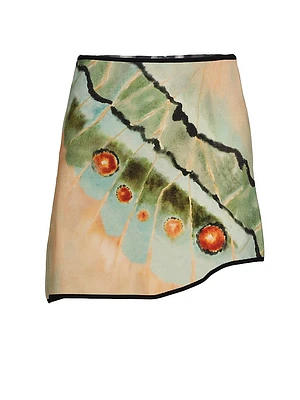 Kellah Butterfly Print Knit Miniskirt