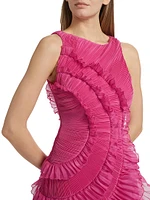 Emilia Cascade Ruffled Minidress