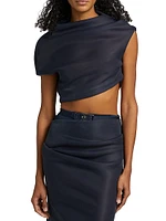 Helene Draped Crop Top