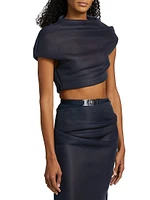 Helene Draped Crop Top