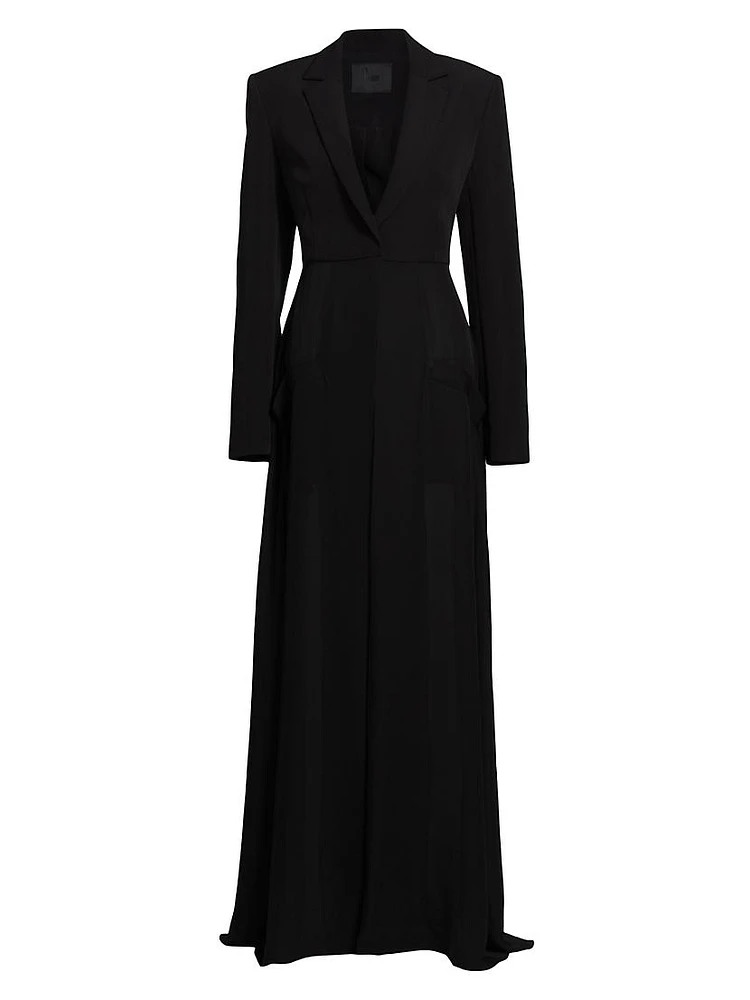 Crêpe Long Blazer