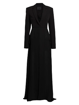 Crêpe Long Blazer