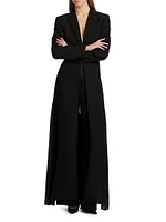 Crêpe Long Blazer