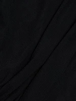Mesh Asymmetric Cut-Out Gown