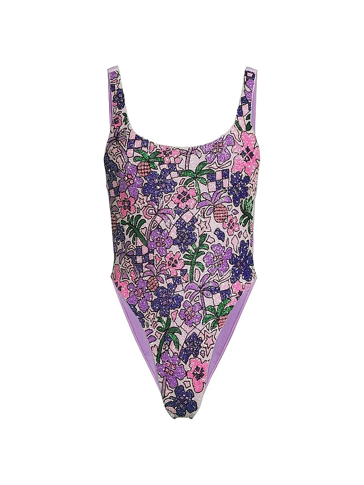 Fia Hand Beaded One-Piece Swimsuit