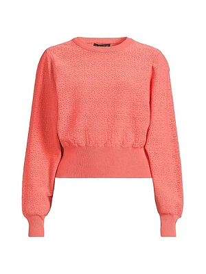 The Triton Perforated Crewneck Sweater