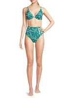 Isle of Palms High-Leg High-Rise Bikini Bottoms