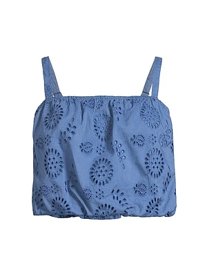 Dani Cotton Eyelet Crop Top