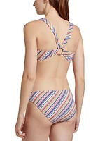 Aldrich Printed Back Ring Bikini Top