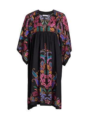Fatima Paisley Cover-Up Dress