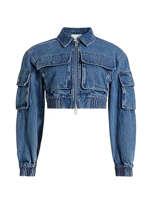 Kolbe Cotton Crop Bomber Jacket
