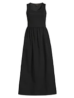 The Spot Sleeveless A-Line Midi-Dress